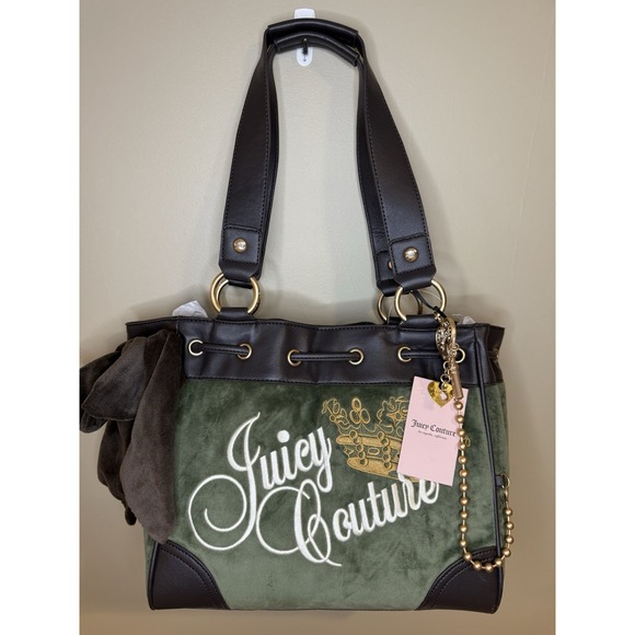 JUICY COUTURE THE KEY TO JUICY TOTE DAYDREAMER TOTE SUPER GREEN - Picture 1 of 4